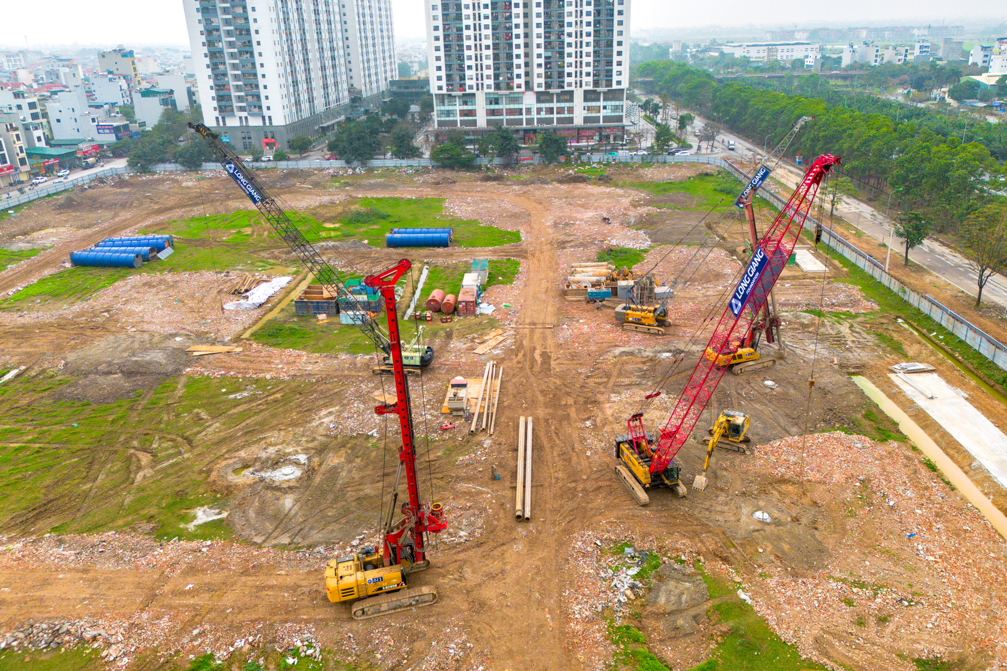 Toàn cảnh 6 toà chung đang rầm rầm xây dựng của MIK tại Nam An Khánh: Giá dự kiến 100 triệu đồng/m2, môi giới cắm chốt xung quanh- Ảnh 12.