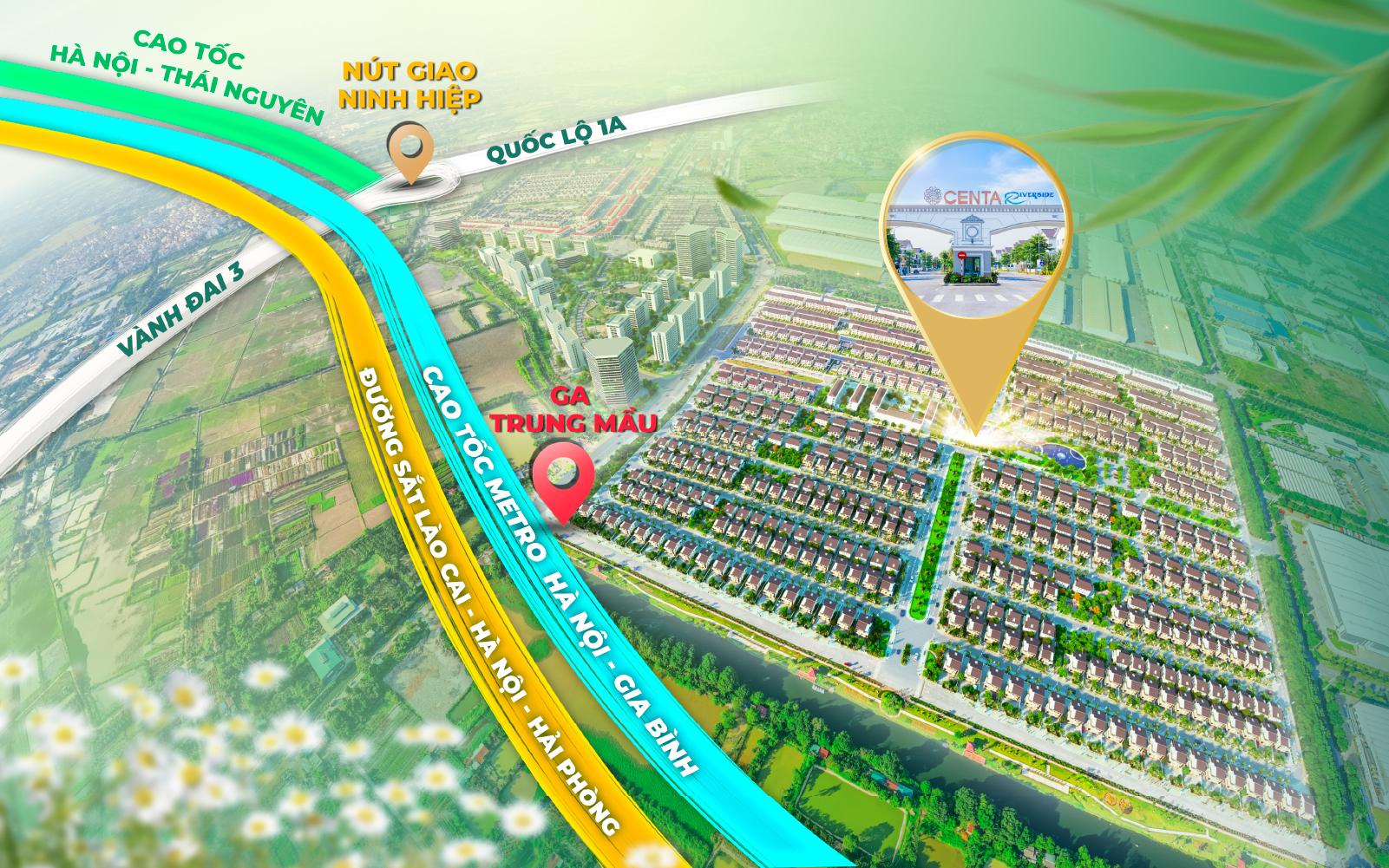 Mở bán Centa Riverside - Sức hút đô thị TOD Ga Trung Mầu, mặt tiền sông tự nhiên - Ảnh 1.